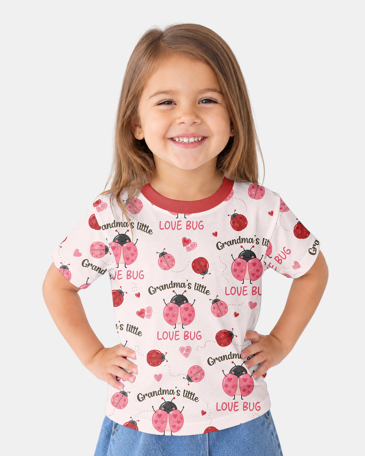 Grandma's Little Love Bug Bamboo Crewneck T-Shirt