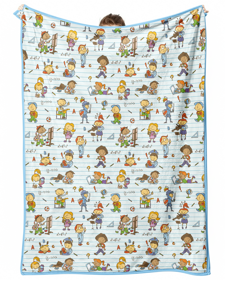 School Days Adventure Bamboo Blanket