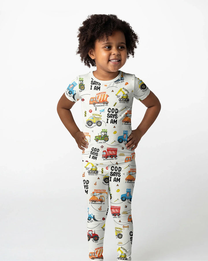Zweiteiliges, kurzärmliges Pyjama-Set mit Marienkäfern