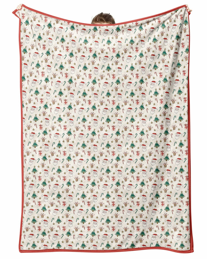 Snowy Santa Bamboo Blanket