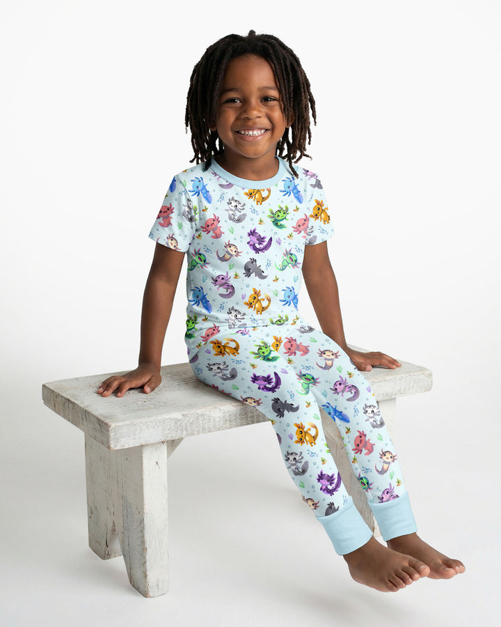 Zweiteiliges, kurzärmliges Pyjama-Set mit Marienkäfern