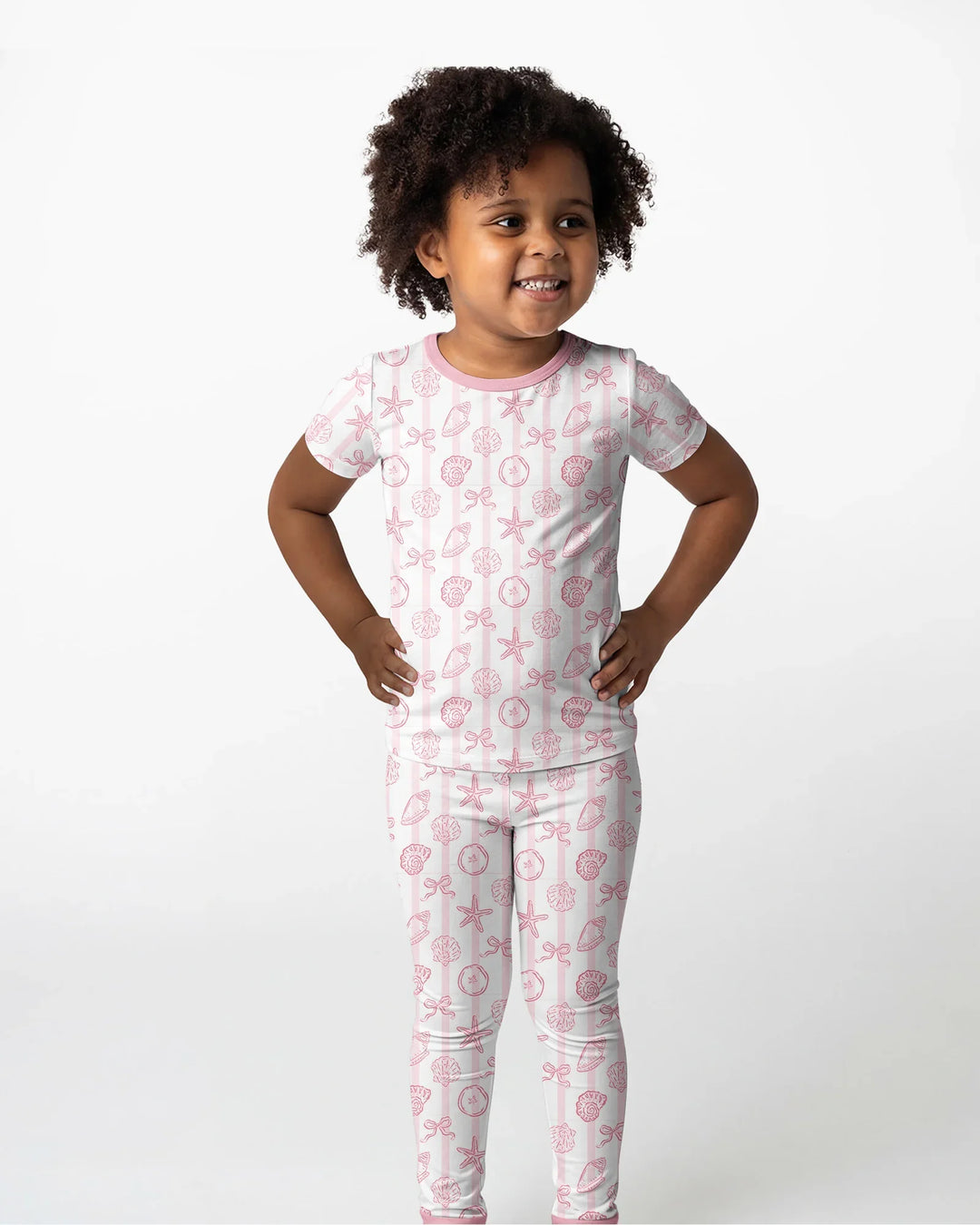 Zweiteiliges, kurzärmliges Pyjama-Set mit Marienkäfern