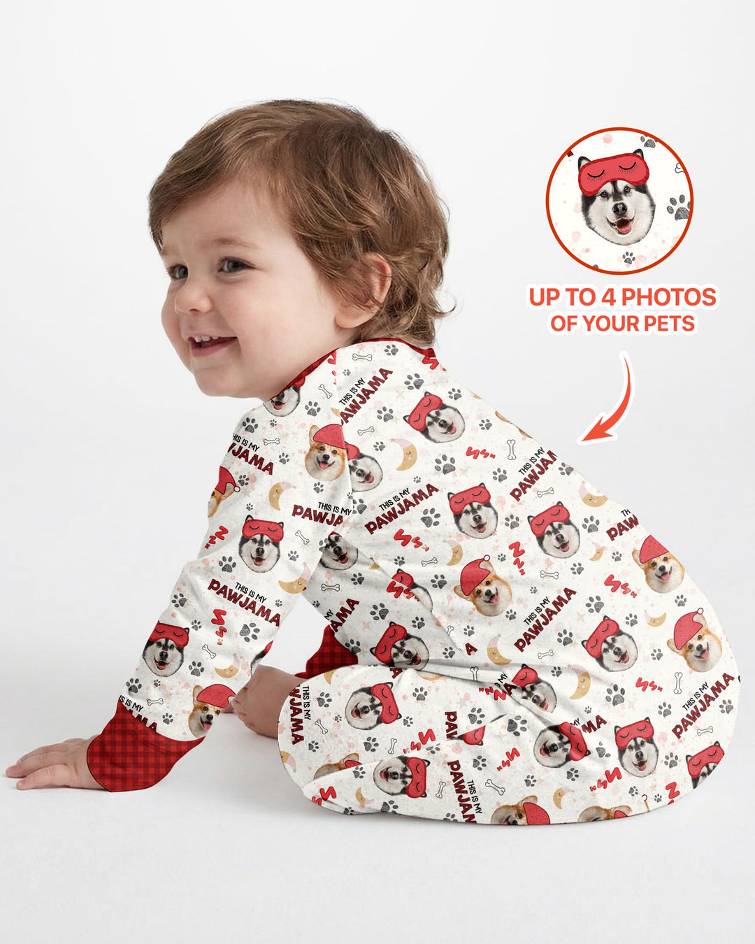 Gerippte Babykleidung mit individuellem Foto - Weich &amp; Skizzenhaft