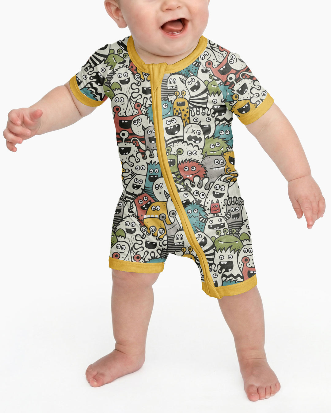 Monsters And Friends Bamboo Shorty Zippy