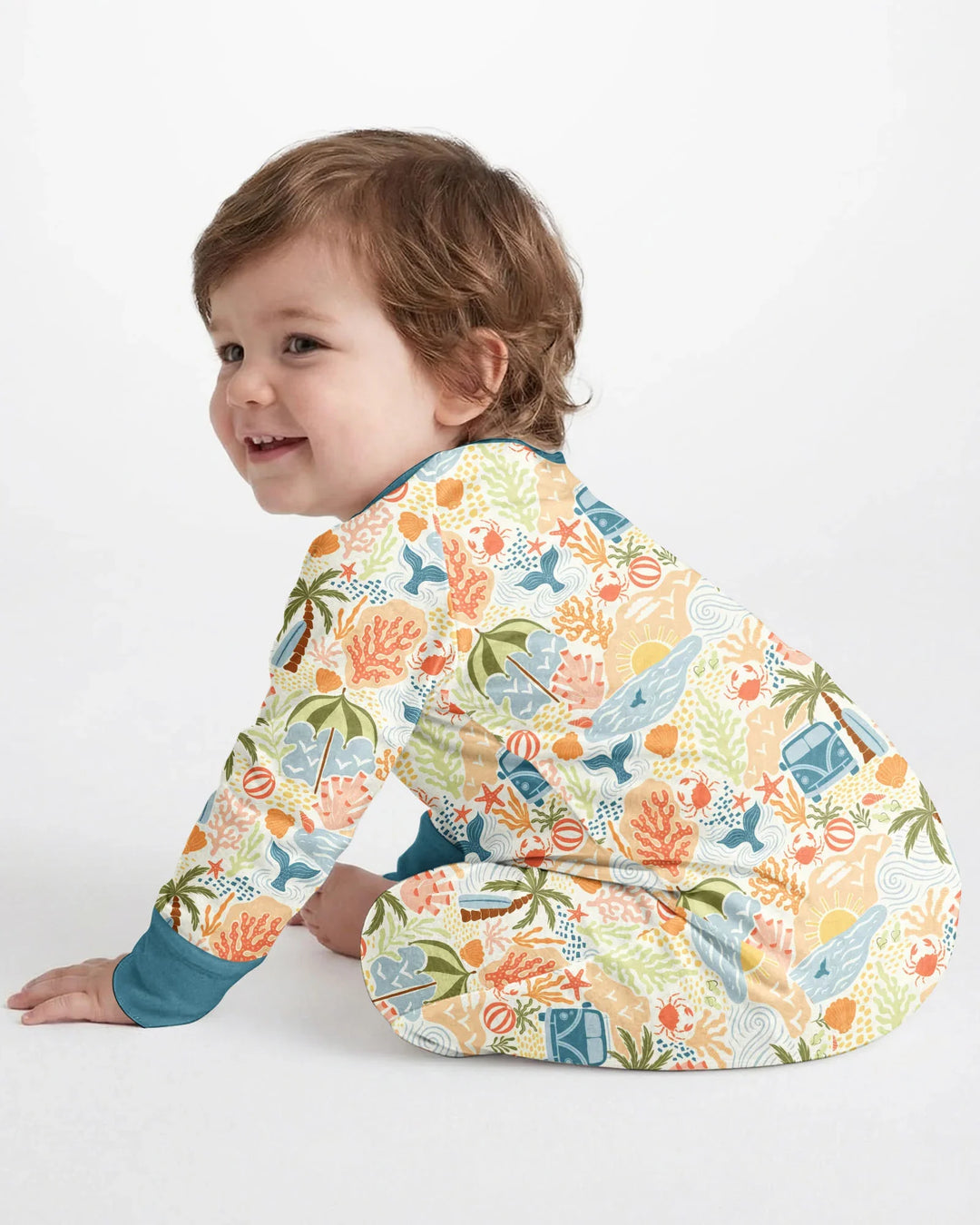 Gerippte Babykleidung mit individuellem Foto - Weich &amp; Skizzenhaft