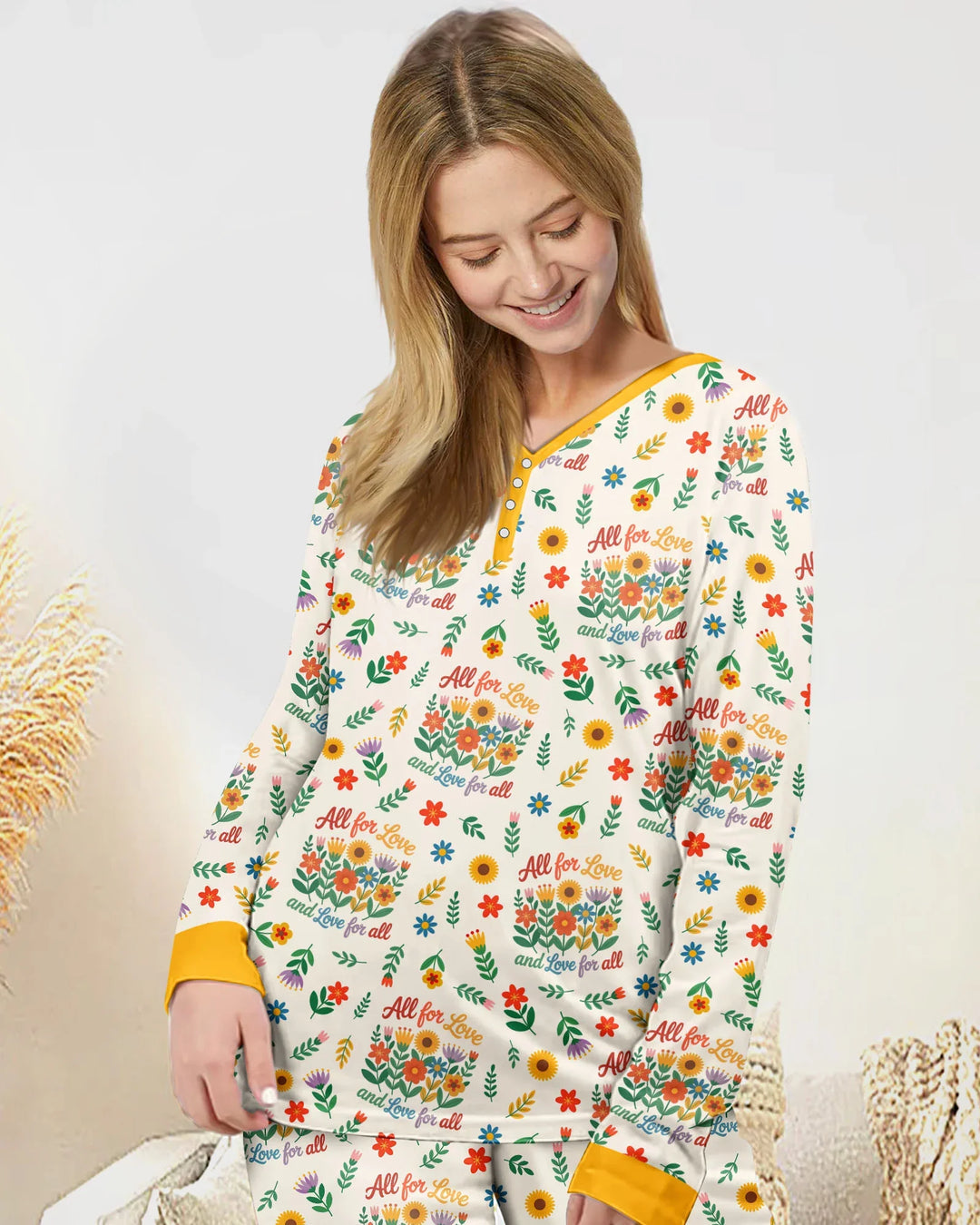 Vorlage Bambus Damen Pyjama Set