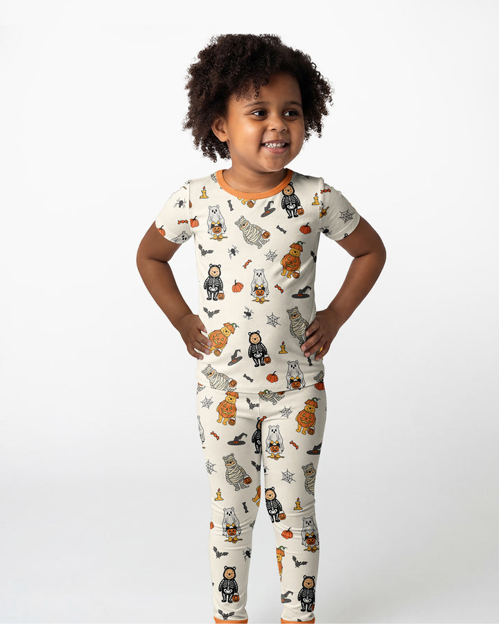 Zweiteiliges, kurzärmliges Pyjama-Set mit Marienkäfern