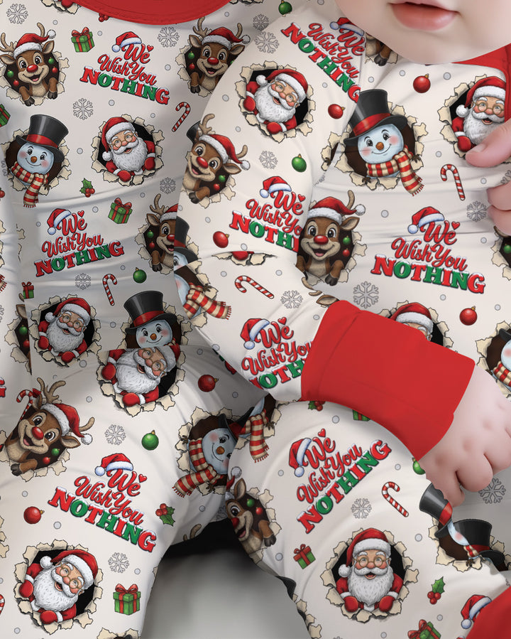 Funny Butt Christmas Squad Bamboo Convertible Zippy