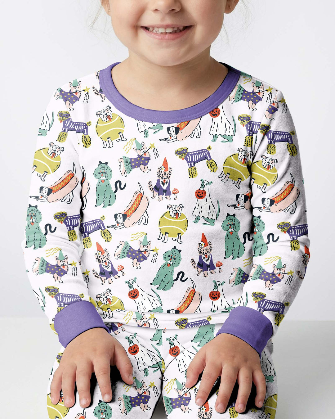 Bark-O-Ween Bamboo Two Piece Long Sleeve Pajama Set