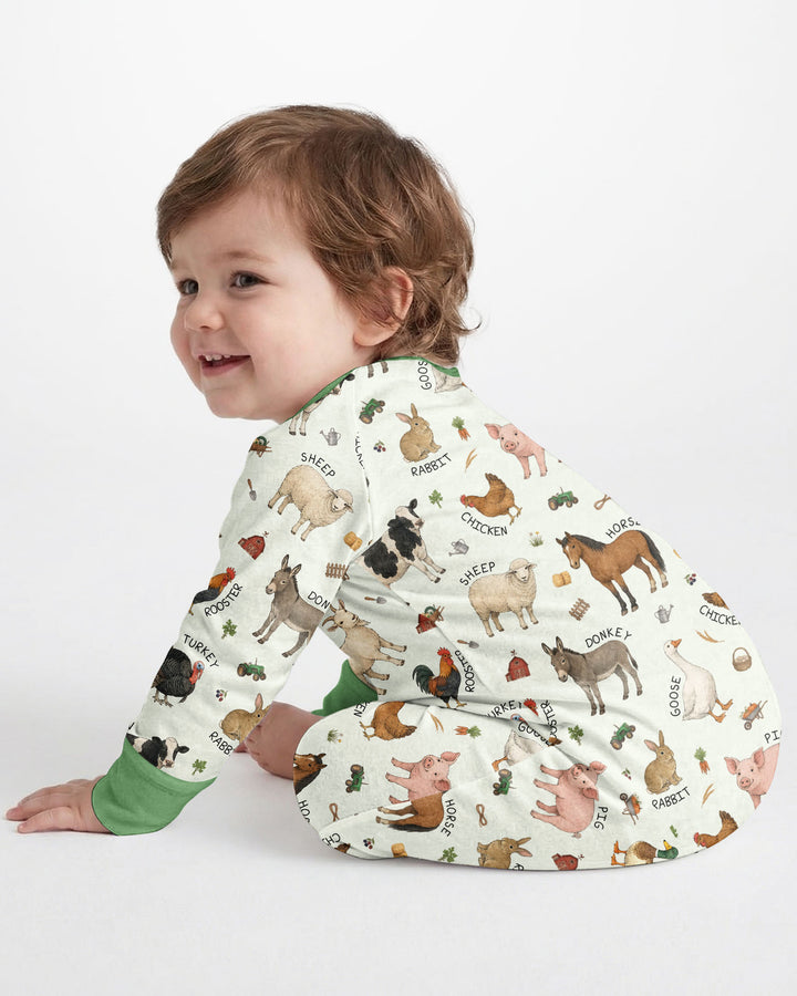 Barnyard Animals Bamboo Convertible Zippy