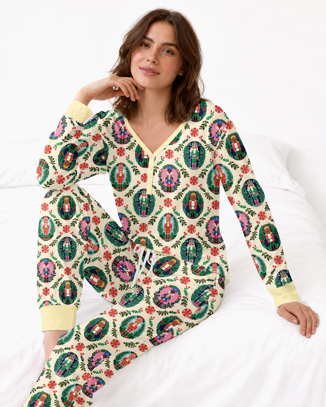 Whimsical Nutcracker Bamboo Women Pajama Set