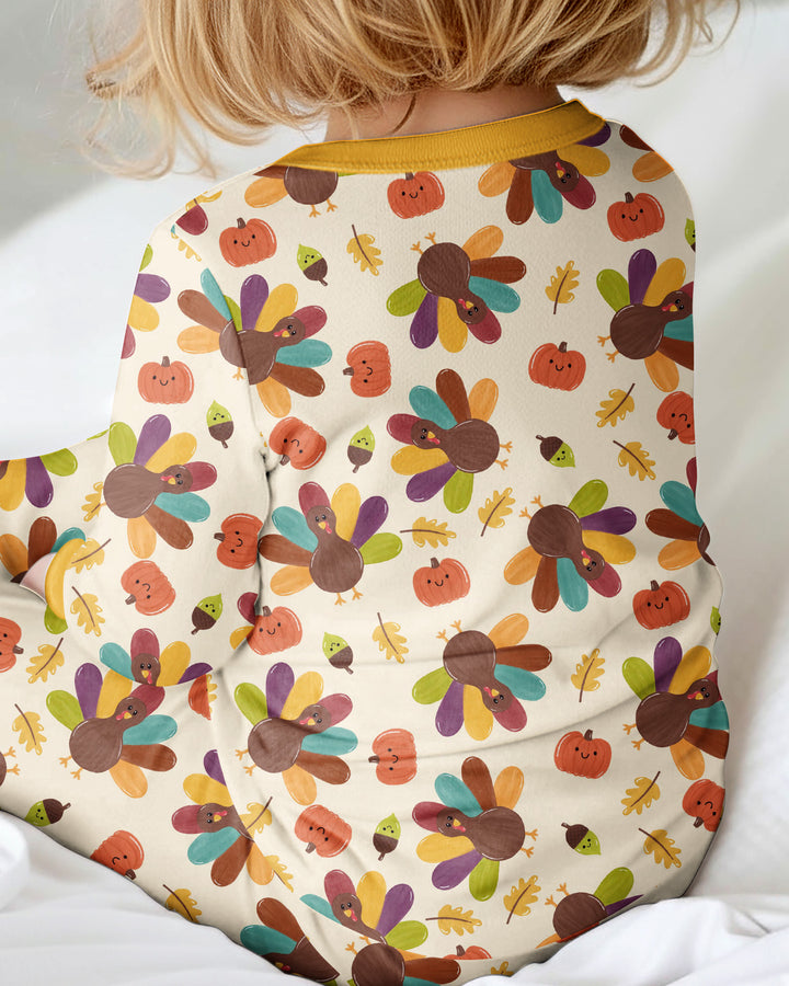 Thankful Turkey Days Bamboo Convertible Zippy