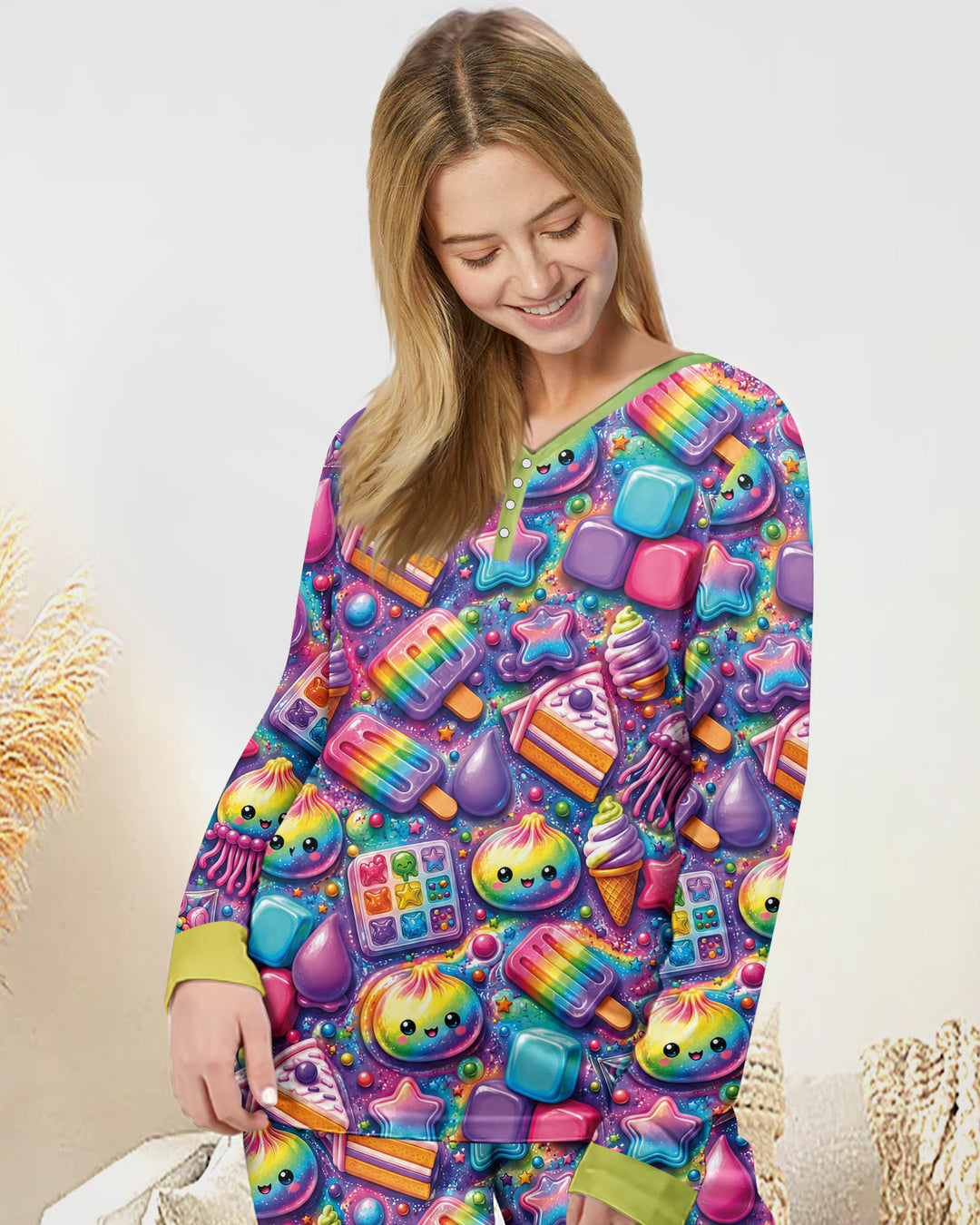 Vorlage Bambus Damen Pyjama Set