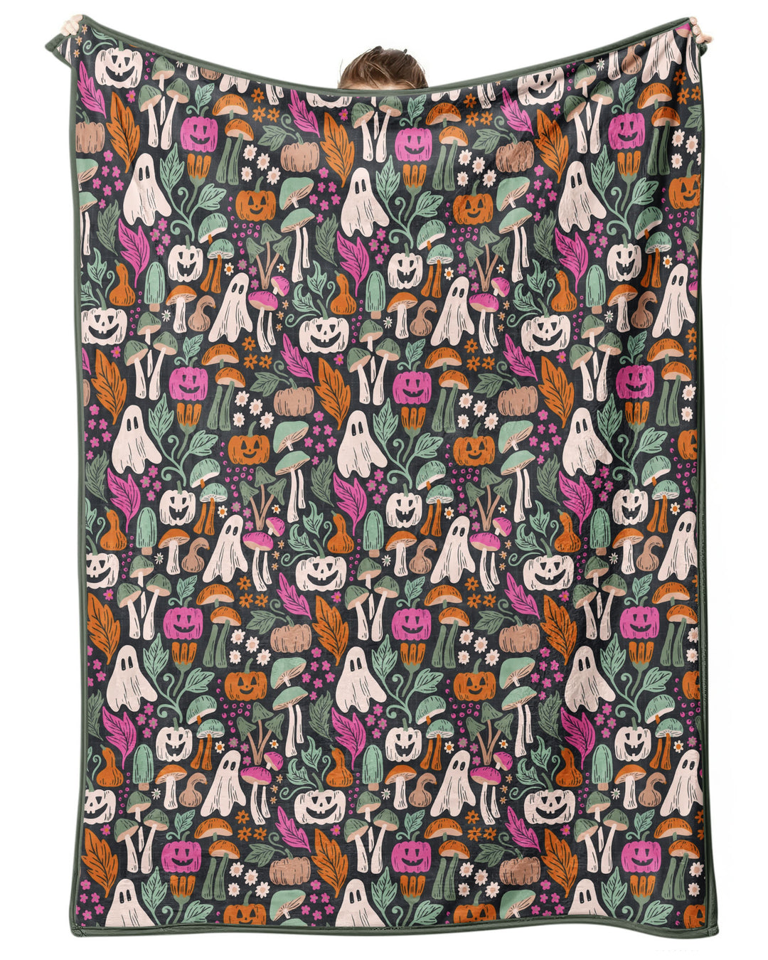 Dark Pumpkin Zona Bamboo Blanket