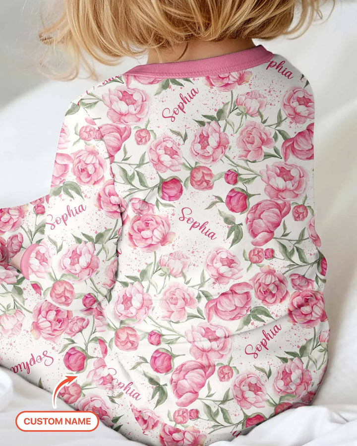 Custom Name Birth Month Flowers Bamboo Convertible Zippy