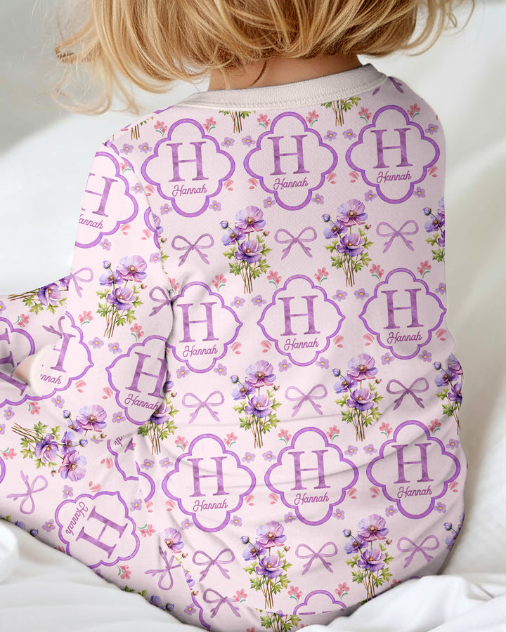 Personalized Birth Flower Mommy And Me Matching Bamboo Convertible Zippy