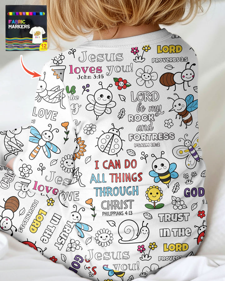 Joyful Garden Bible Verse Colorable Bamboo Convertible Zippy
