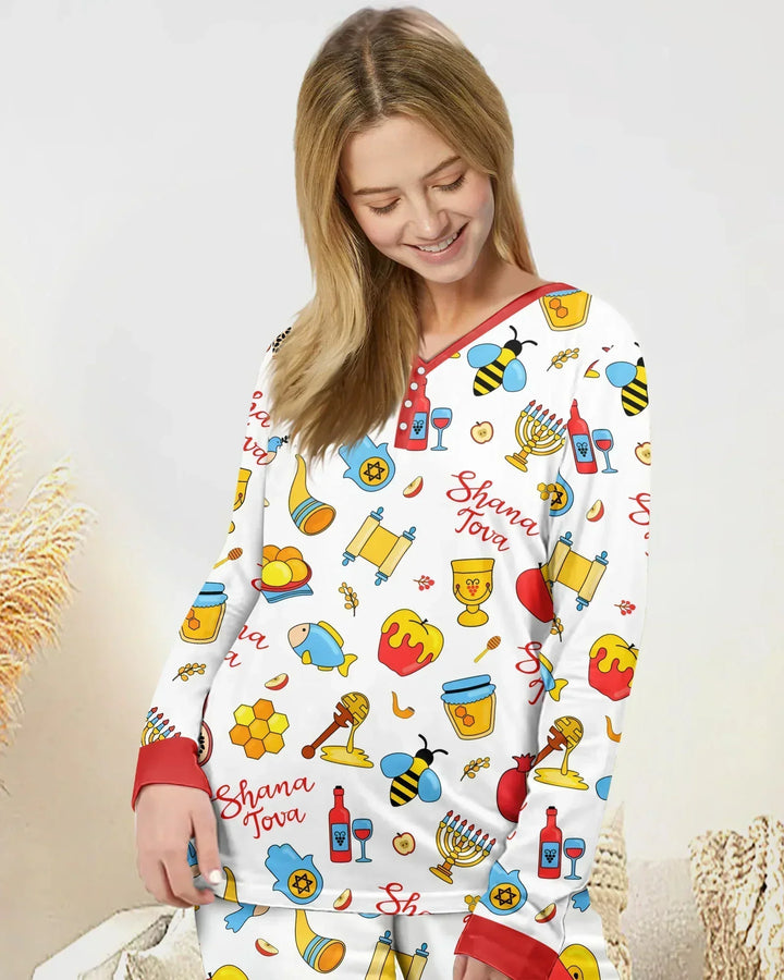 Vorlage Bambus Damen Pyjama Set