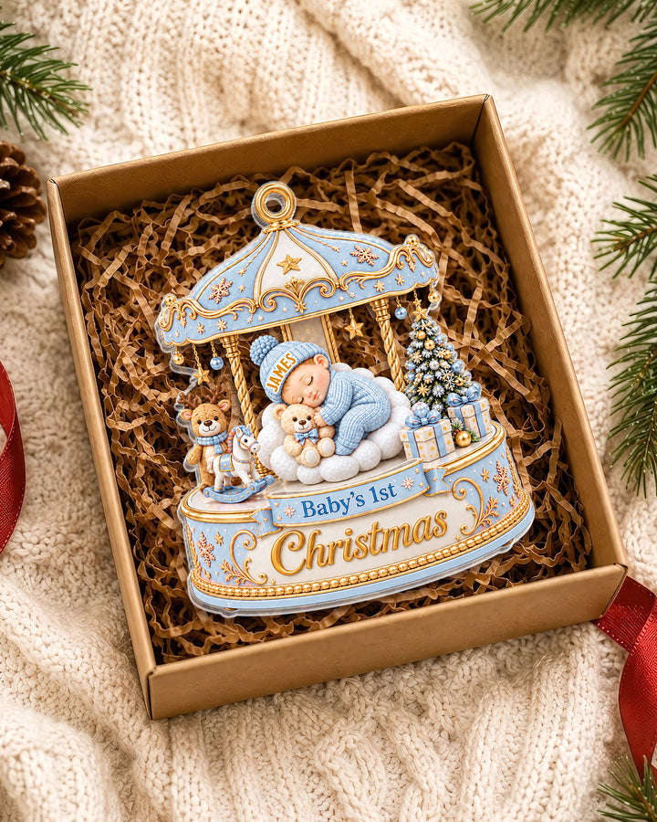 Merry Christmas Mom And Daddy Acrylic Ornament