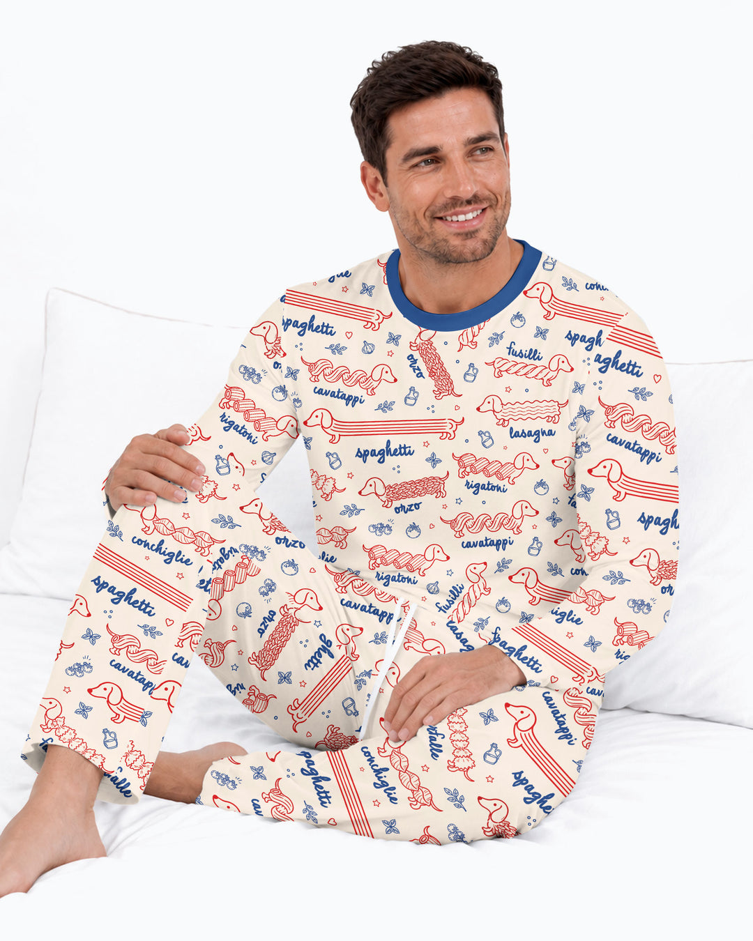 Dachshund Spagetti Bamboo Men's Pajama Set