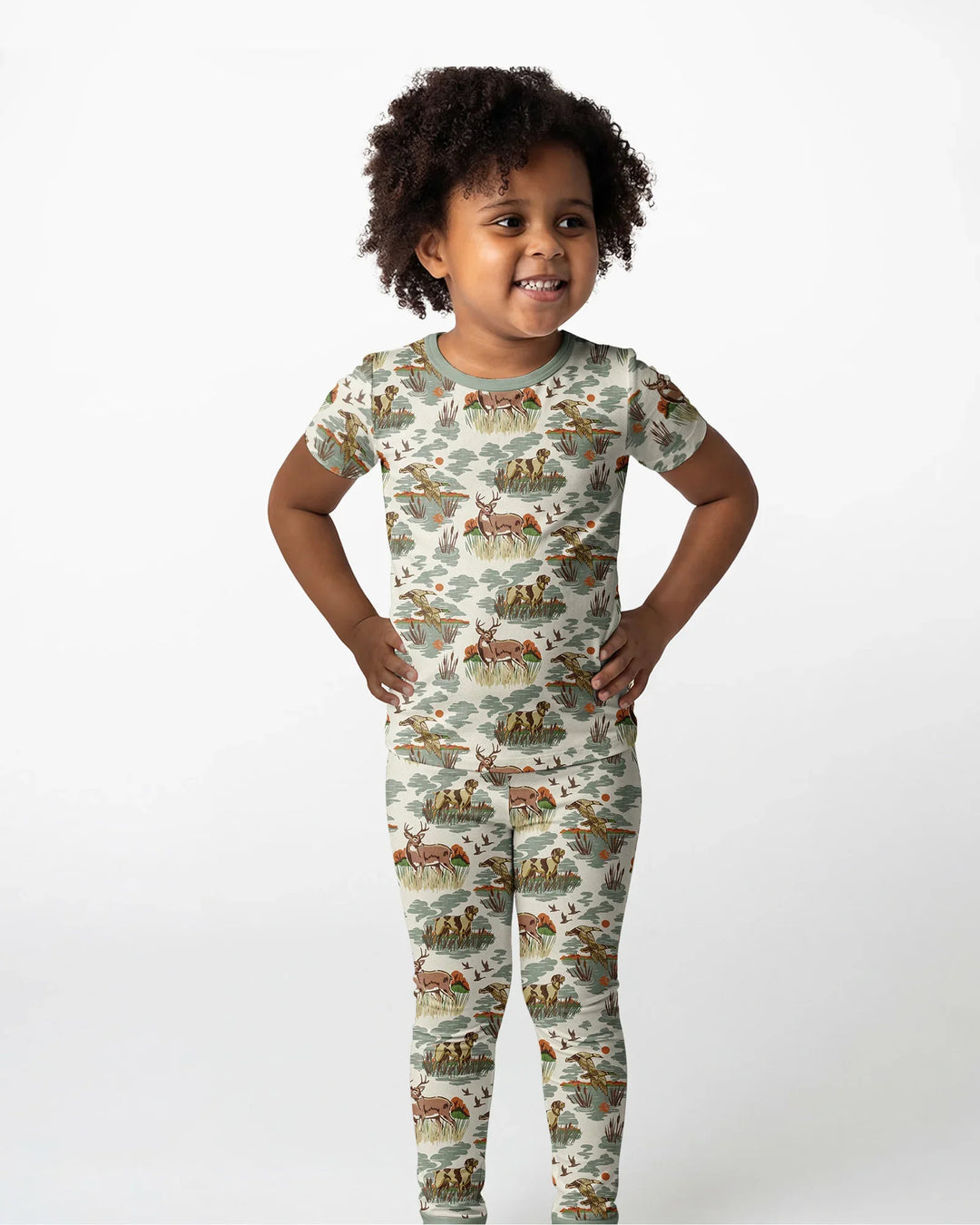 Zweiteiliges, kurzärmliges Pyjama-Set mit Marienkäfern