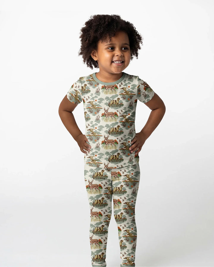 Zweiteiliges, kurzärmliges Pyjama-Set mit Marienkäfern