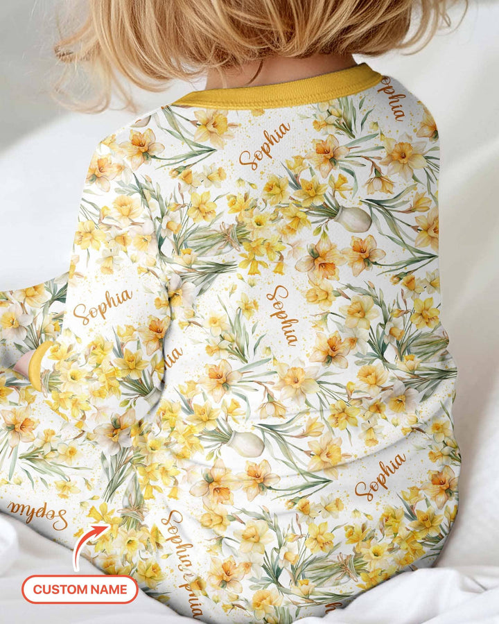 Custom Name Birth Month Flowers Bamboo Convertible Zippy