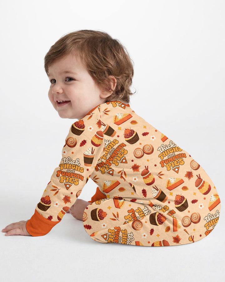 Thick Thighs and Pumpkin Pies Bamboo Convertible Zippy