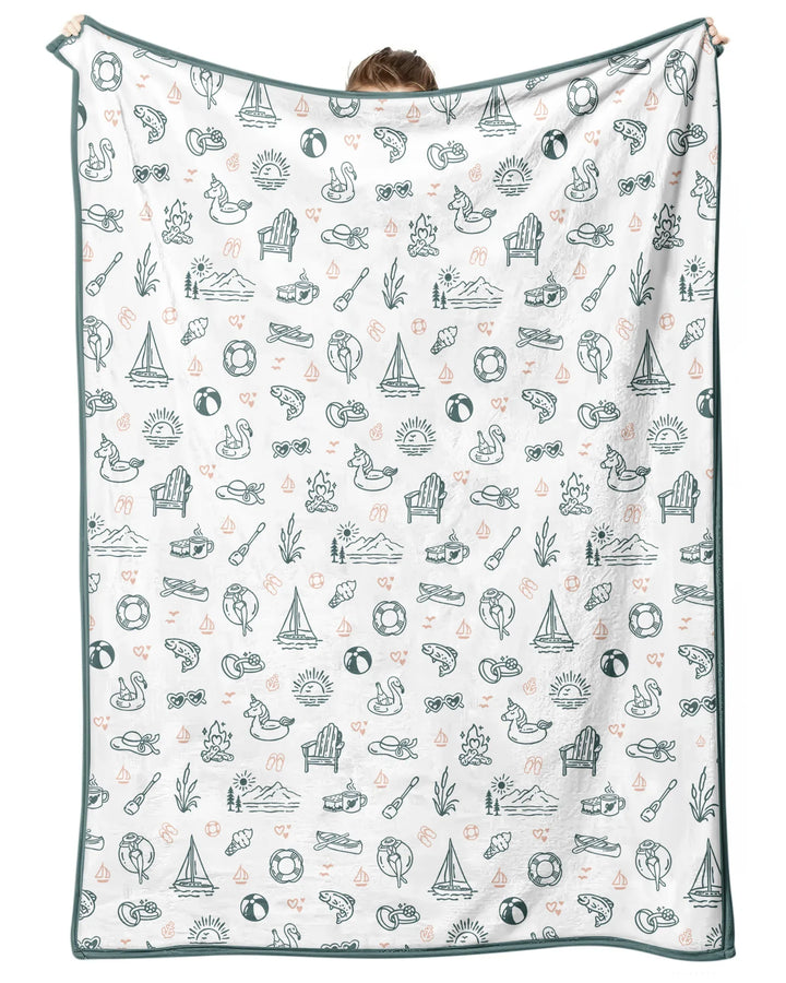 Lake Vibe Bamboo Blanket