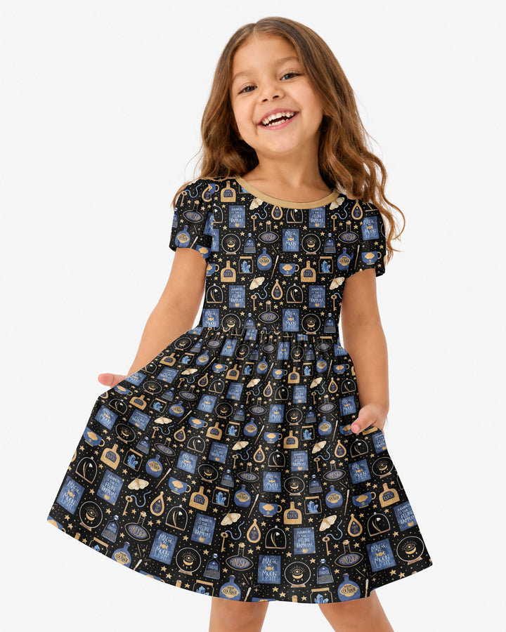 Good Witch Spell books and Potions Bamboo Twirl Dress