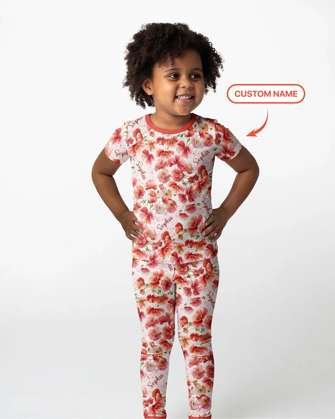 Zweiteiliges, kurzärmliges Pyjama-Set mit Marienkäfern
