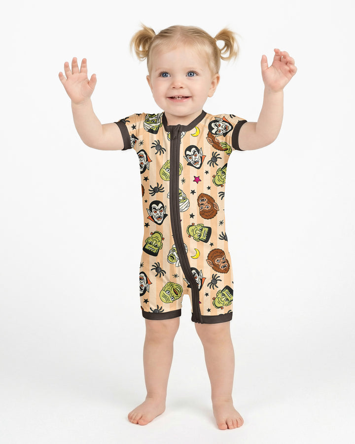 Creepy Crew Family Matching Bamboo Shorty Zippy