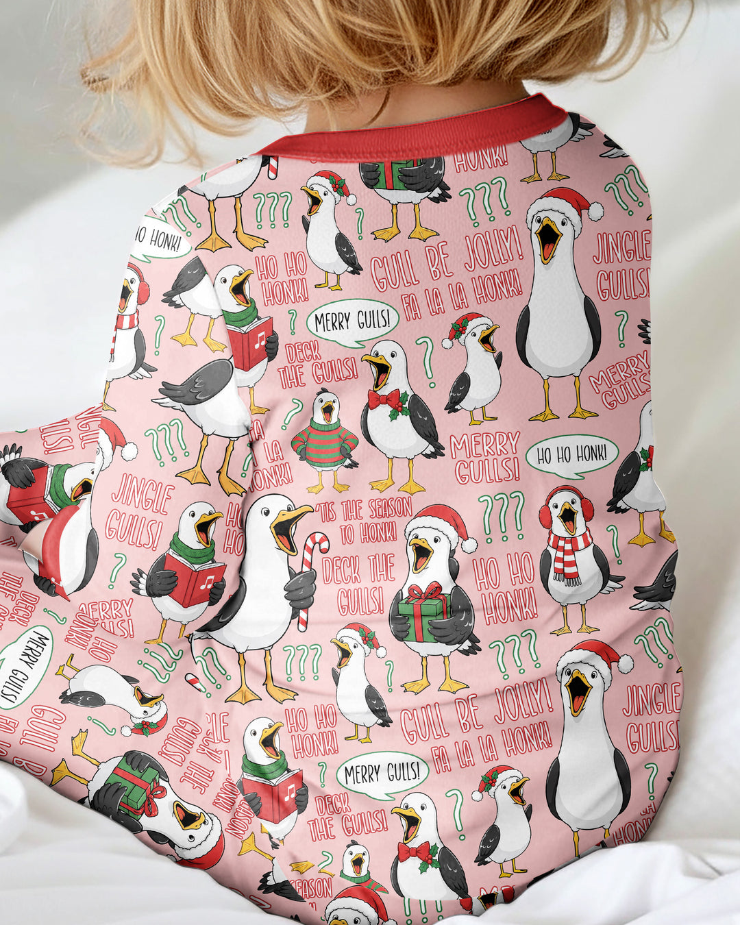 Funny Christmas Seagull Bamboo Convertible Zippy