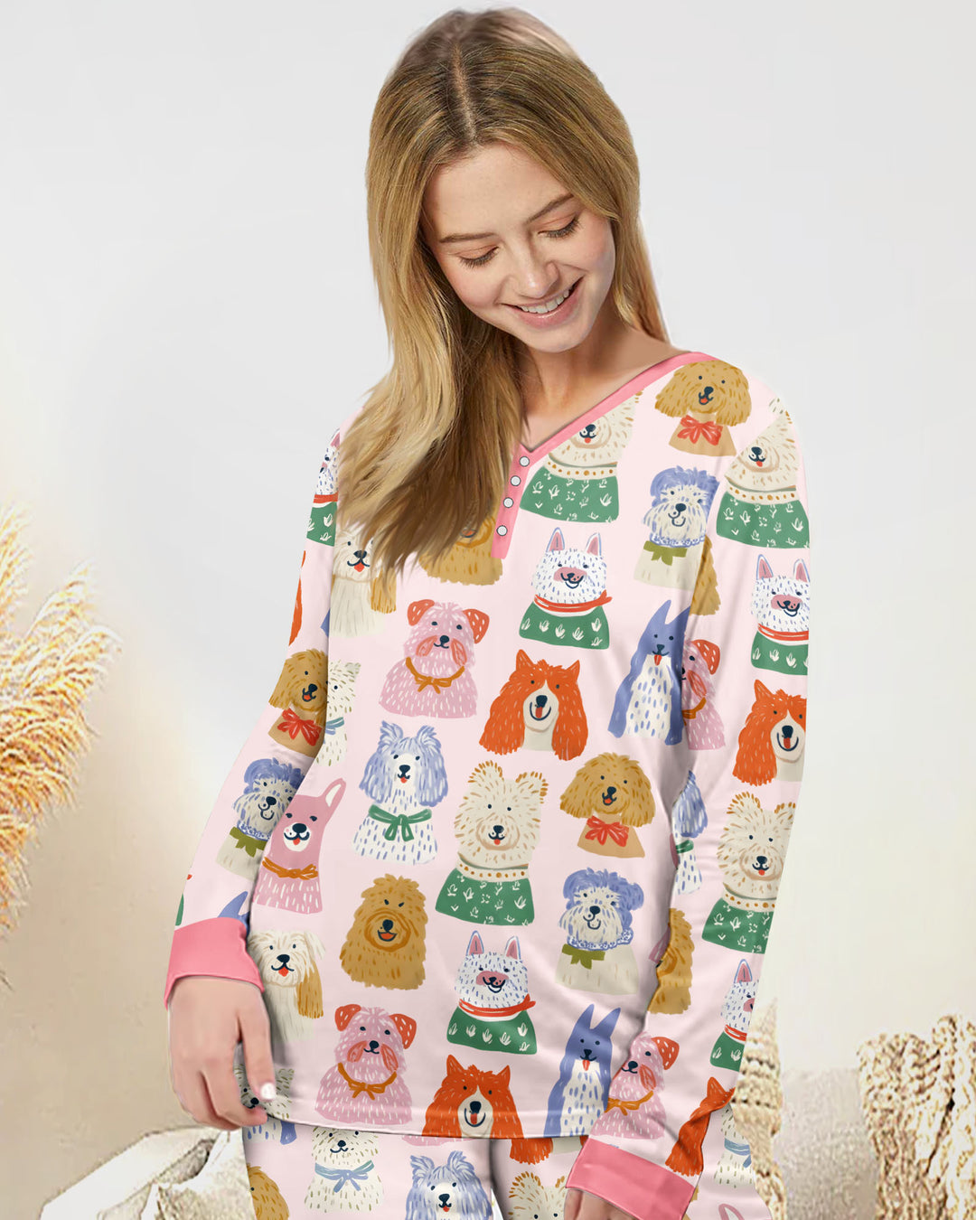 Vorlage Bambus Damen Pyjama Set