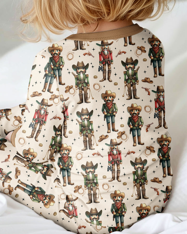 Western Christmas Cowboy Nutcracker Bamboo Convertible Zippy