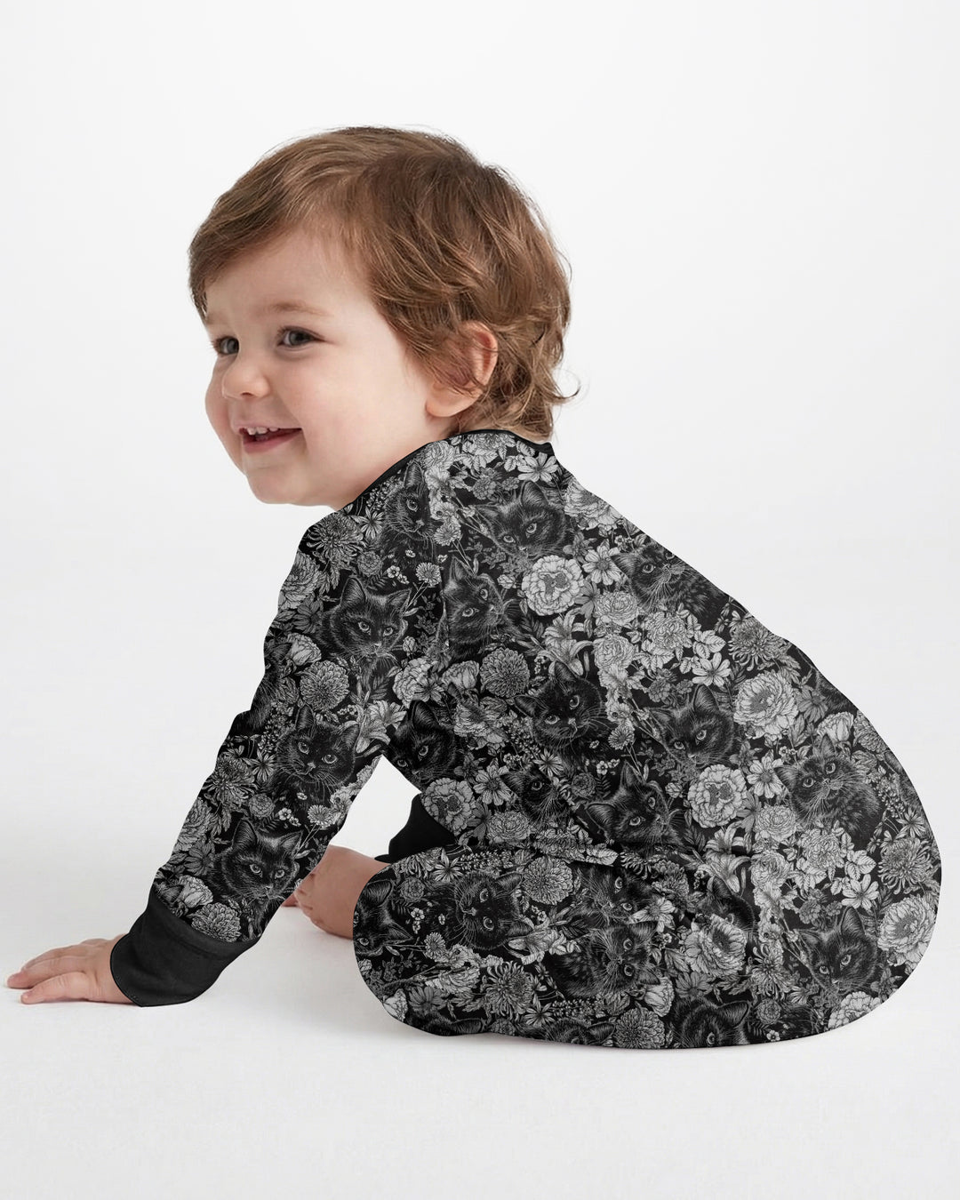 Midnight Cat Garden Bamboo Convertible Zippy