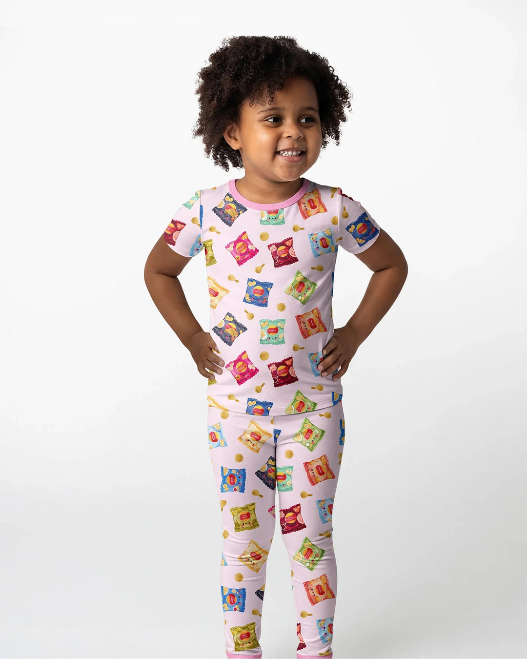 Zweiteiliges, kurzärmliges Pyjama-Set mit Marienkäfern