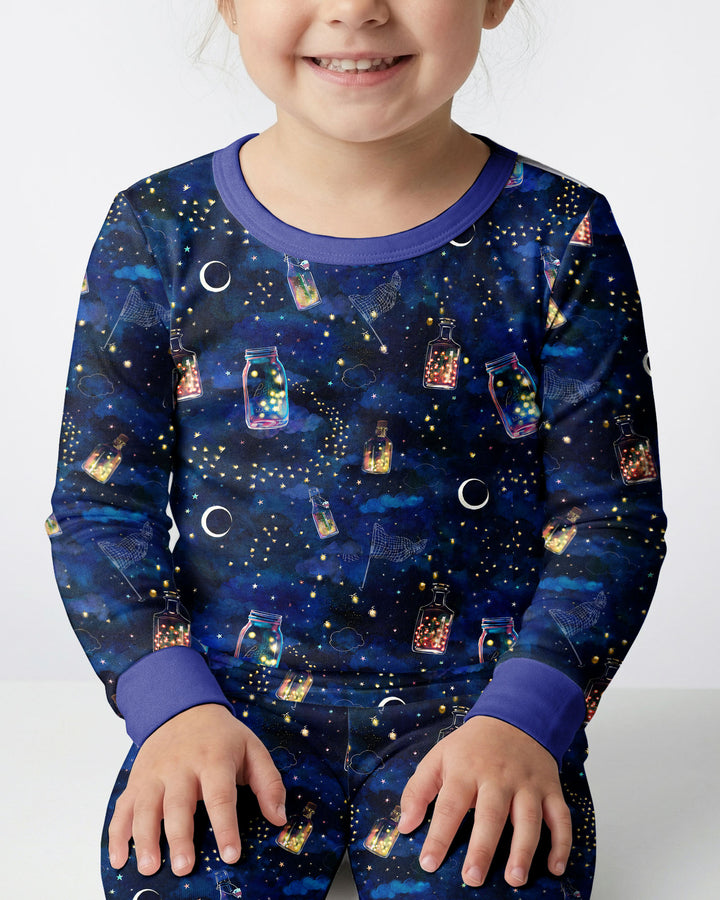 Dreamy Fireflies Bamboo Two Piece Long Sleeve Pajama Set