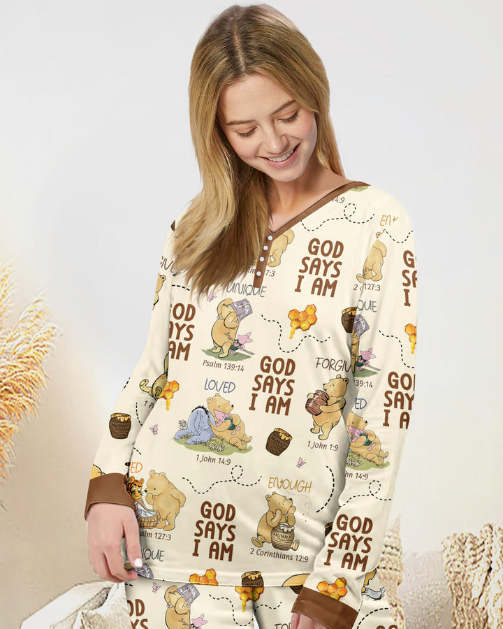 Vorlage Bambus Damen Pyjama Set