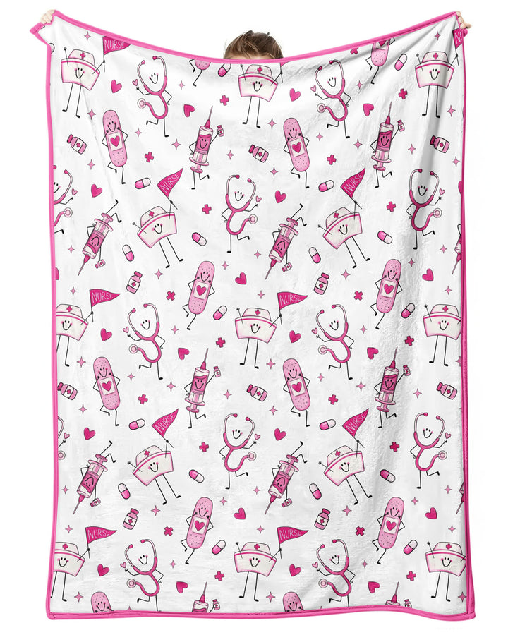 Cute Nurse Crew Bamboo Blanket