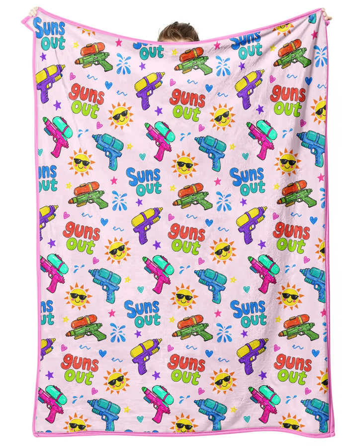 Sun Out Guns Out Bamboo Blanket