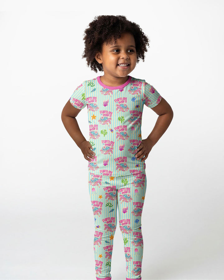 Zweiteiliges, kurzärmliges Pyjama-Set mit Marienkäfern