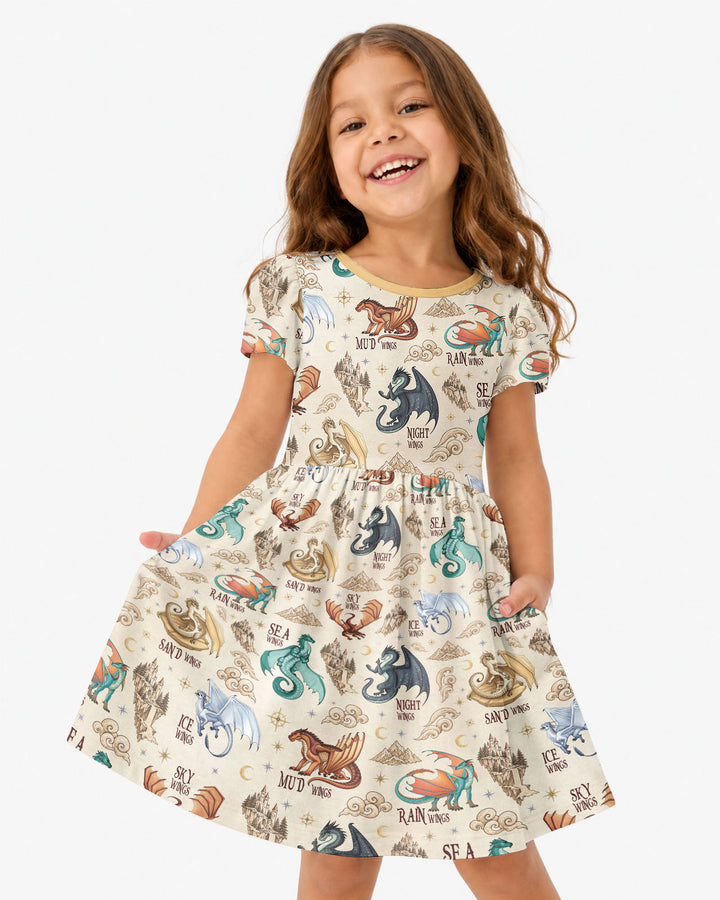 Elemental Dragons Bamboo Twirl Dress