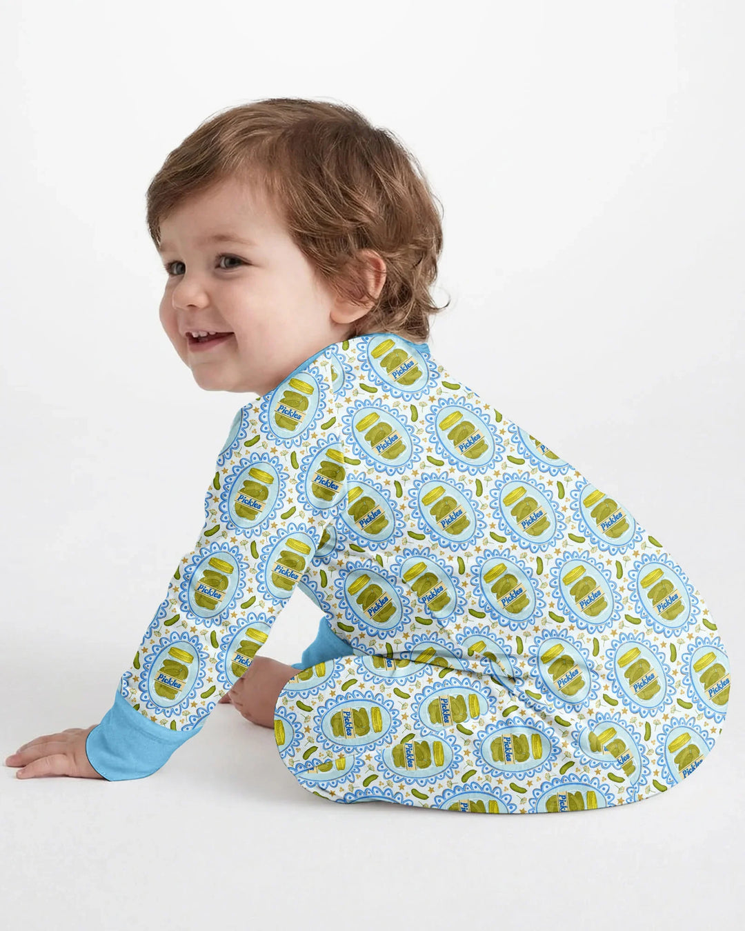 Gerippte Babykleidung mit individuellem Foto - Weich &amp; Skizzenhaft