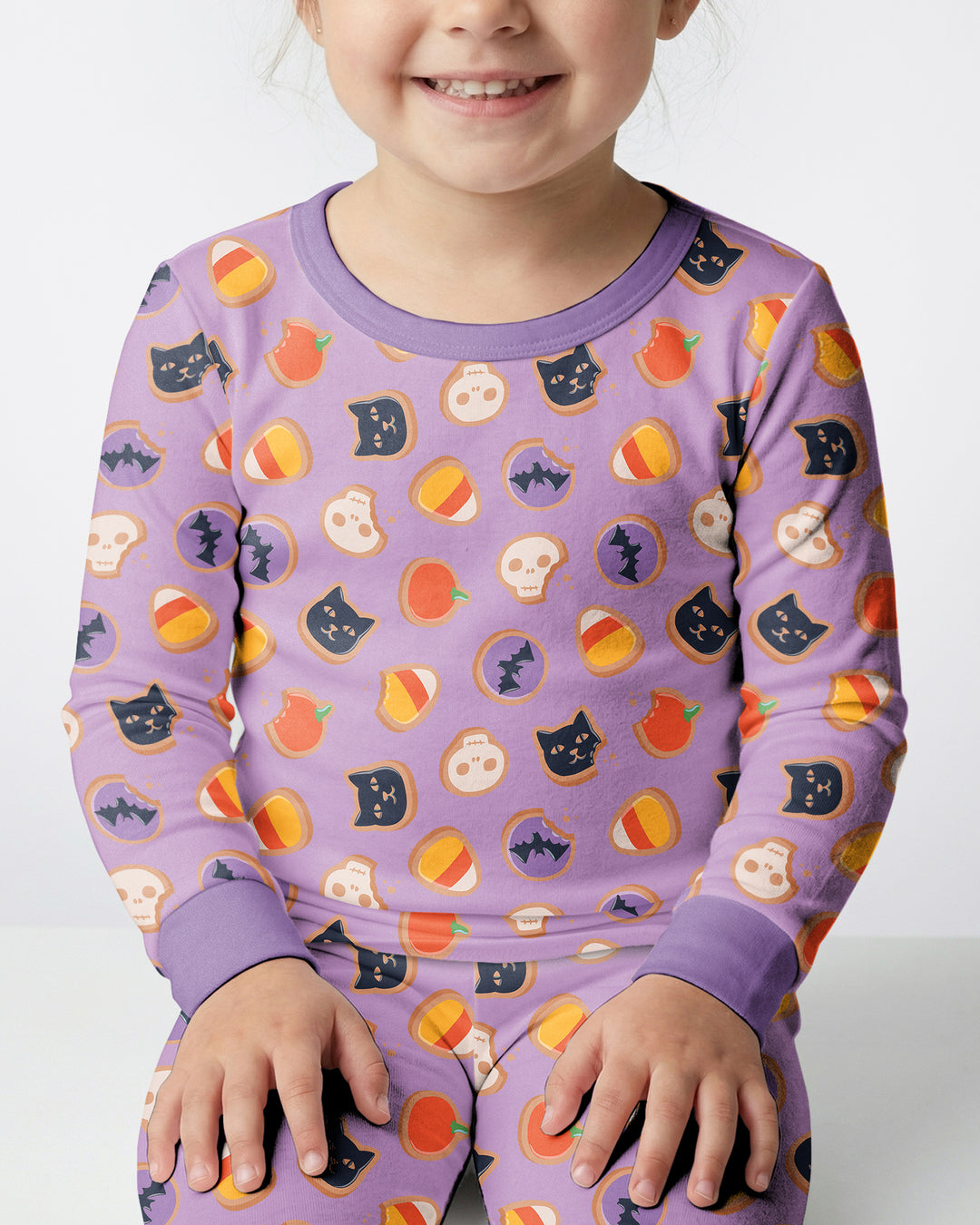 Halloween Cookies Bamboo Two Piece Long Sleeve Pajama Set