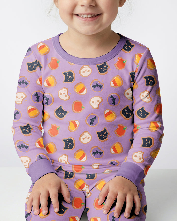 Halloween Cookies Bamboo Two Piece Long Sleeve Pajama Set