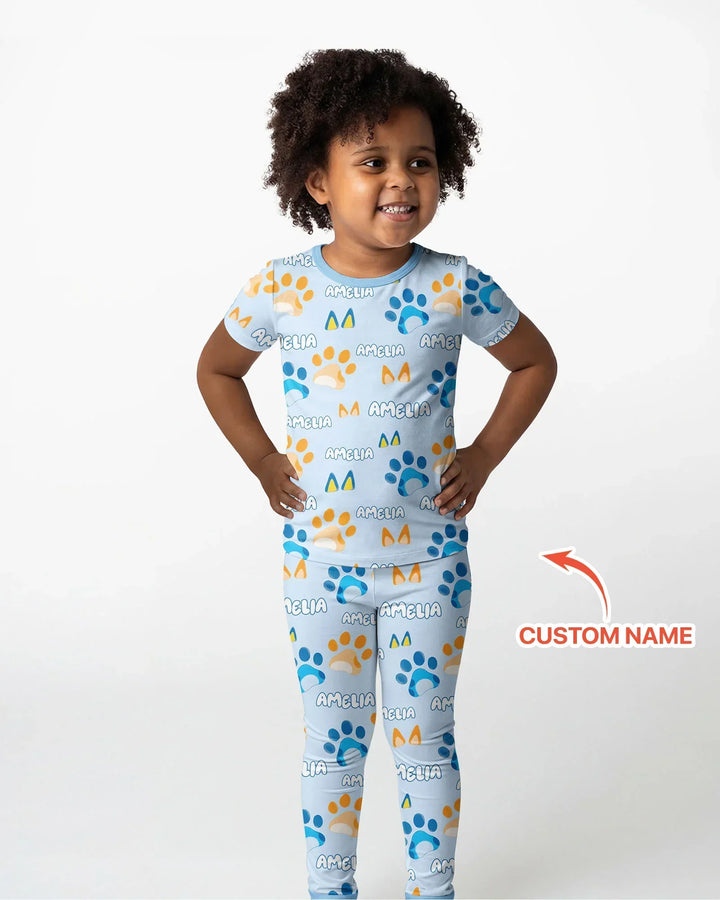 Zweiteiliges, kurzärmliges Pyjama-Set mit Marienkäfern