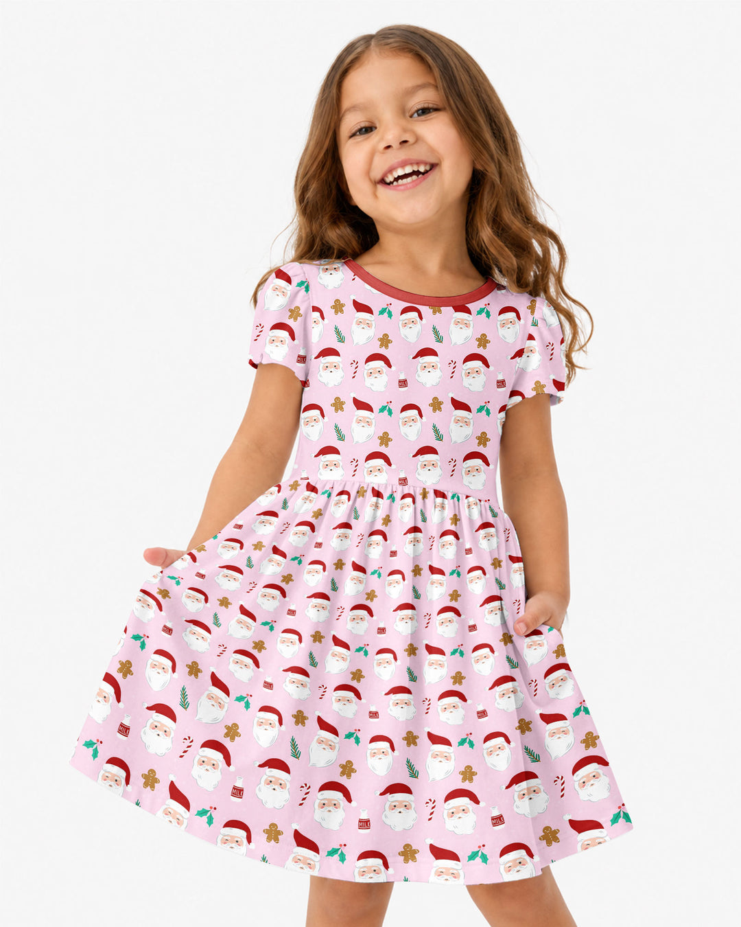 Christmas Sweet Santa Bamboo Twirl Dress