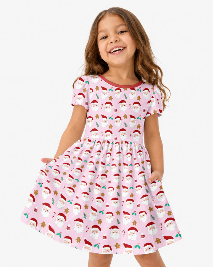 Christmas Sweet Santa Bamboo Twirl Dress
