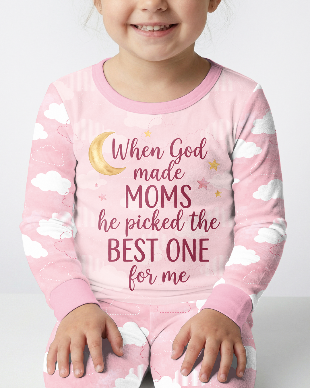 God Made The Best Mom Bamboo Two Piece Long Sleeve Pajama Set